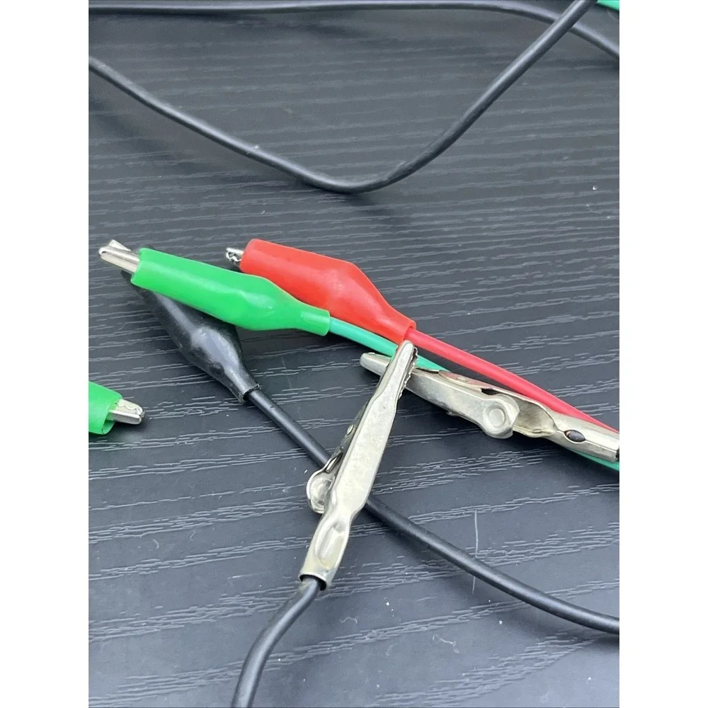 3Pc‎ Electrochemical Workstation Electrode Clip Leads 5 Ft Crocodile Clips